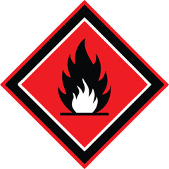 Piktogram GHS02 gazy łatwopalne vector 