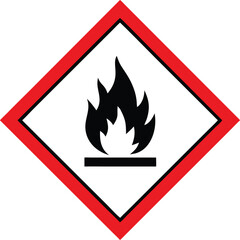 Piktogram GHS02 gazy łatwopalne vector 