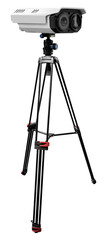 Thermal imaging camera on black tripod camera