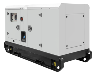 White diesel generator