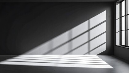 Fototapeta premium Empty room with sunlight