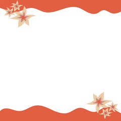 background with vector illustration of a flower