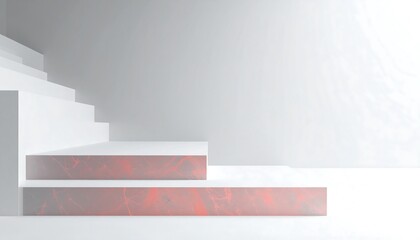 Pink and Gold Luxury Marble Product Stand, Limestone Background
