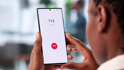 Emergency Call Center Receives Woman's Response Via Mobile 112