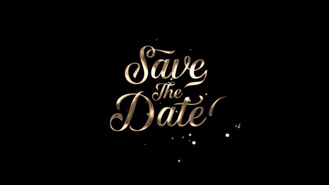 Save The Date Text Animation 1