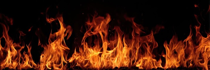 A surge of burning flames channels intense heat, signifying raw might, dynamic change, and the untamed spirit of fire.