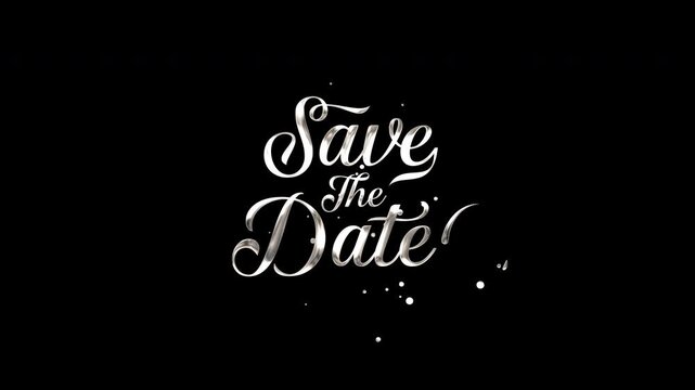 Save The Date Text Animation 2