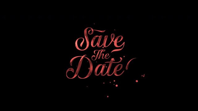 Save The Date Text Animation 3