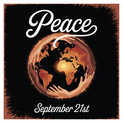 International Day of Peace Observation Poster	