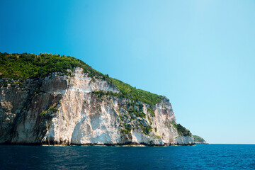 Scenic Cliffside Overlooking Blue Sea