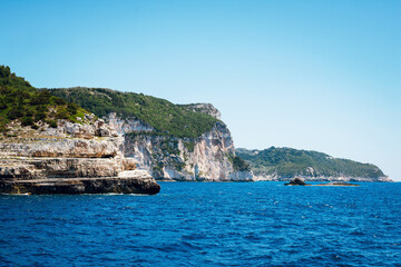 Scenic Coastal Cliffs and Blue Sea