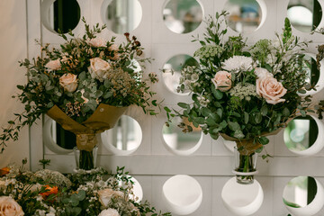 Flower bouquets at locala coffee shop