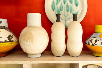 Artist in Ceramics and Pottery Studio working