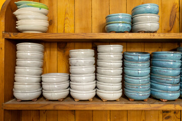 Artist in Ceramics and Pottery Studio working