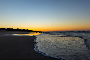 Sunrise on a deserted beach