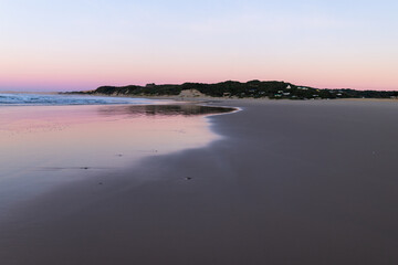 Sunrise on a deserted beach