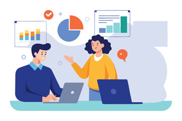  three professionals engage in a virtual meeting  .eps