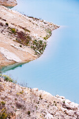Shores of the Amadorio reservoir in Villajoyosa