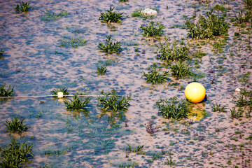 Buoy in the reservoir of Amadorio in Villajoyosa