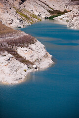 Shores of the Amadorio reservoir in Villajoyosa
