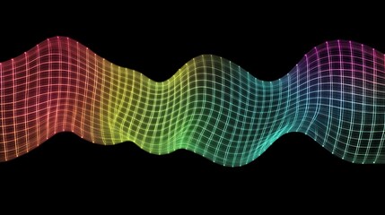 Abstract wave grid design