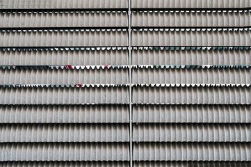 metal plates used for decorative cladding of facades