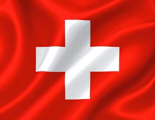 Obraz premium 3d flag of switzerland