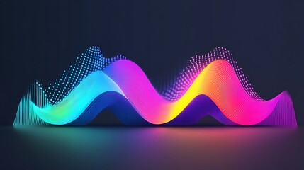 Abstract colorful wavy lines (38)