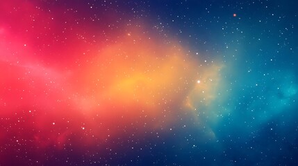 Vibrant Nebula Space Background with Stars and Colorful Light Effects