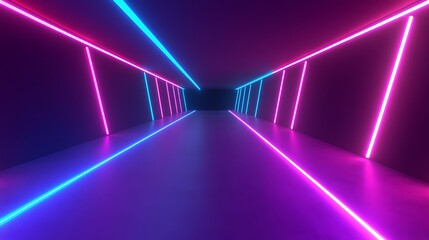 Neon tunnel, vibrant colors, futuristic (18)