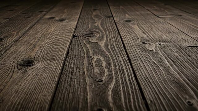 Distressed Brown Wood Planks Texture Background with Grain Detailed Wooden Surface Material for Rustic and Vintage Aesthetic
