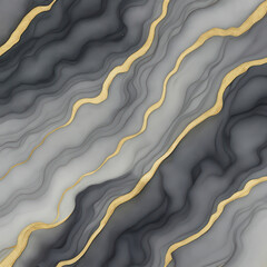Elegant White Marble Texture with Gold Veins