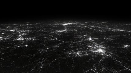 Night view of city lights from above