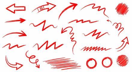 Animated Doodle Arrows and Highlights – Transparent Background for Video Overlays