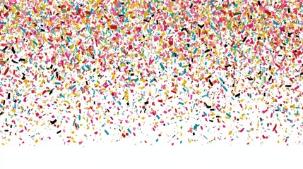 Colorful Confetti Raining Down in Celebration During a Festive Event