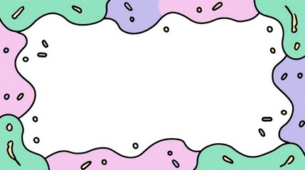 Cute Minimalist Border Shape Perfect for Creative Banners