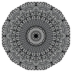 Floral henna or mehndi style mandala design. Traditional and Cultural Beautiful Mandala Pattern Design. 