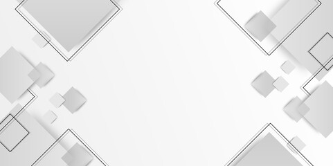 Abstract lines pattern technology on gray gradients background. Modern gray abstract vector long banner background. Vector illustration abstract graphic design banner pattern background template.	