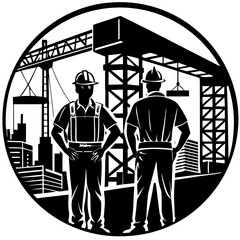 worker with a shovel