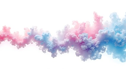 Fototapeta premium Dynamic Fluid Art - Blending Soft Colors