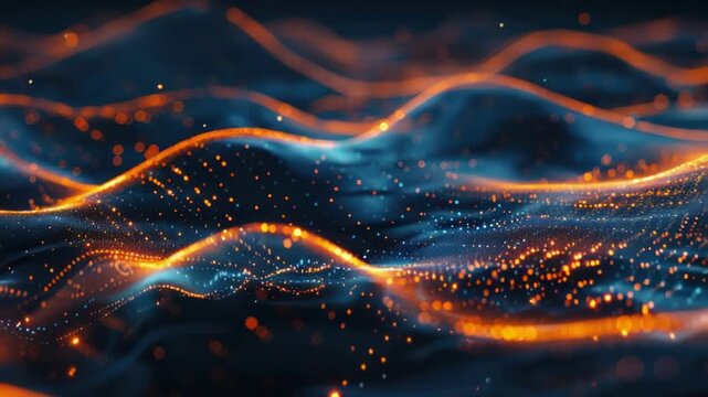 A close-up shot of a wave of light, ideal for use in illustrations or designs where a focus on light is needed