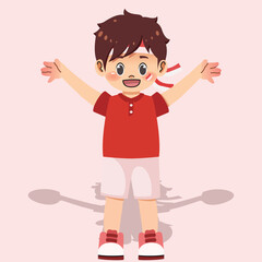 children's illustration of Indonesian Independence Day