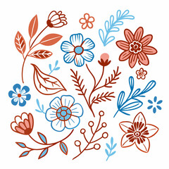 Vector Doodle Icon Set in Hand-Drawn Style