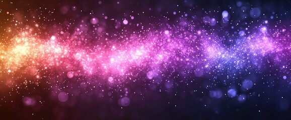 Obraz premium Abstract vibrant glowing particles