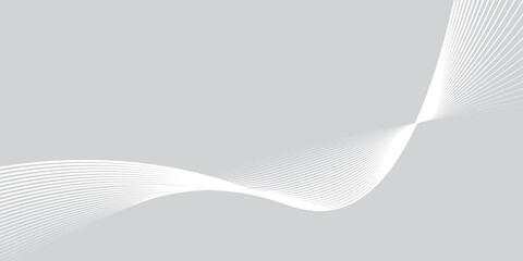 minimalist gray wave silver abstract vector background