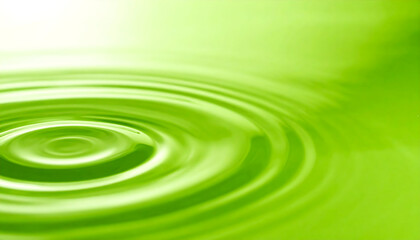 Abstract Green Water Drop Ripples