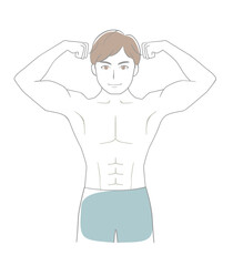 男性　筋肉