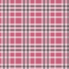 Pink and Gray Plaid Fabric