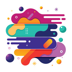 abstract vector banners geometric liquid forms