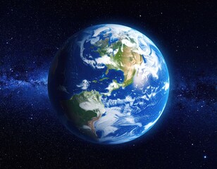 Obraz premium Earth from space, detailed view